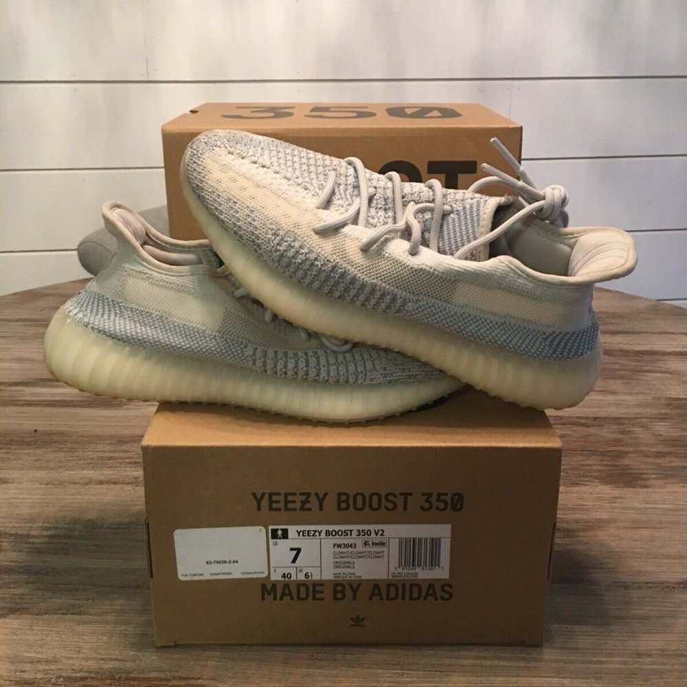 Adidas Yeezy 350 Cloud White Non Reflective sz 7